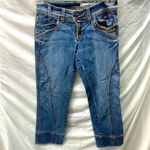 DKNY Jean vintage faded capris ladies sz 2